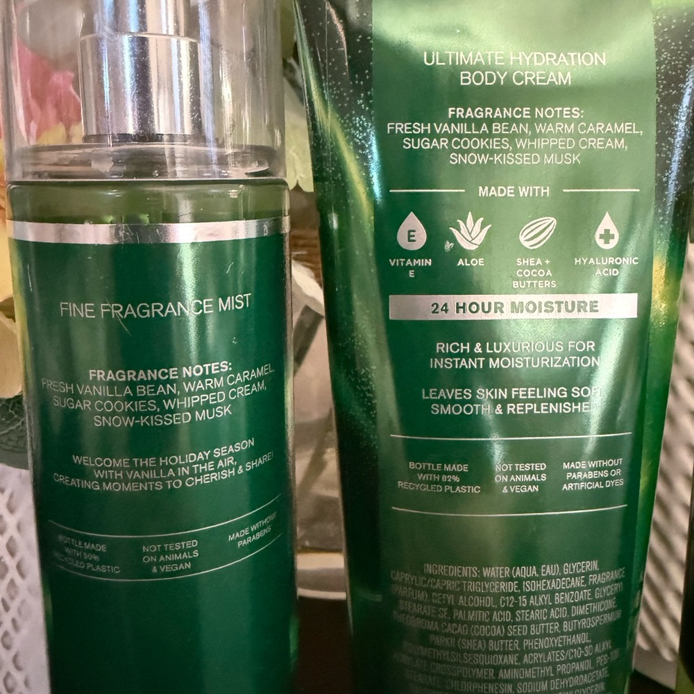 🆕🎄 BATH & BODY WORKS “VANILLA BEAN NOEL“ 3 PIECE BODY CARE SET. FULL-SIZE. NEW. - Picture 6 of 6